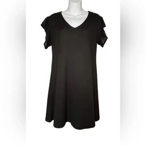 belle tweed Black Dress